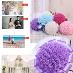 Bride Holding Bouquet Creative Simulation Holding Bouquet Wedding Supplies - Image 3
