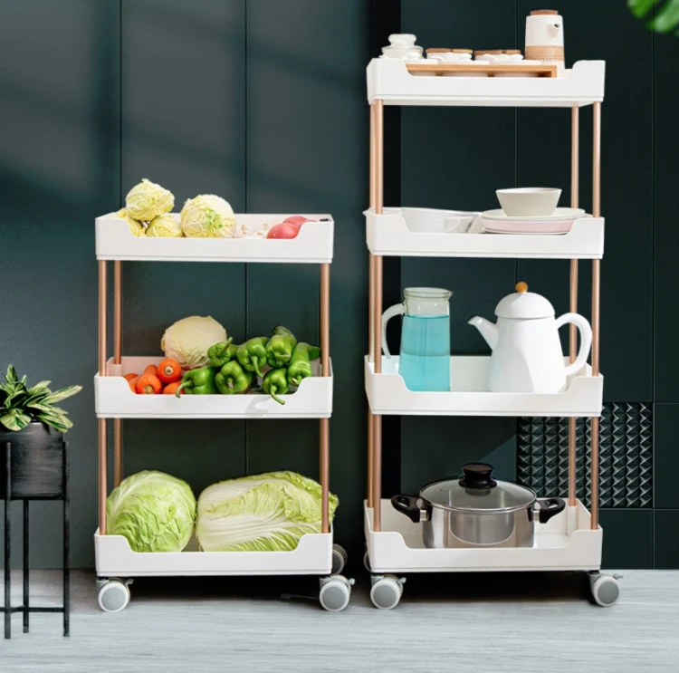 TBD061284401_1.webp Rack Trolley Narrow Section Floor Multi-layer Book Storage Rack - Image 2