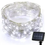 22m 200 LEDs Solar Powered Home Garden Copper Wire String Fairy Light Outdoor Christmas Party Decor Strip Lamp with 8 Modes