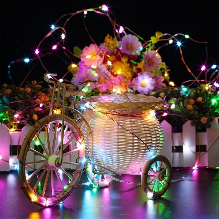 TBD061405301B_4.webp 22m 200 LEDs Solar Powered Home Garden Copper Wire String Fairy Light Outdoor Christmas Party Decor Strip Lamp with 8 Modes - Image 5