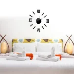 Modern DIY Indoor Roman Wall Clock Mirror Effect 3D Wall Sticker - Image 3