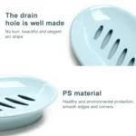 Double Lattice Home Bathroom Soap Dish Box Case Holder Container - Image 3