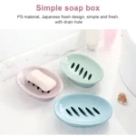 Double Lattice Home Bathroom Soap Dish Box Case Holder Container - Image 5