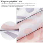 Geometric Shower Curtain Waterproof Bath Bathroom Curtain - Image 3