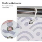 Geometric Shower Curtain Waterproof Bath Bathroom Curtain - Image 5