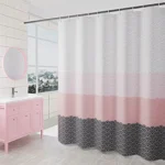 Geometric Shower Curtain Waterproof Bath Bathroom Curtain - Image 7