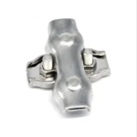 304 Stainless Steel Plate Single Clip Double Clamp Wire Rope Clamp - Image 3