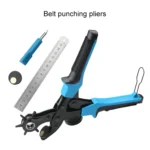 Multifunctional Belt Hole Puncher with 6 Holes Leather Hole Punch for Leather Belts Cards Paper Fabric - Image 2