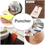 Multifunctional Belt Hole Puncher with 6 Holes Leather Hole Punch for Leather Belts Cards Paper Fabric - Image 7