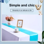 Satin Tablecloth Table Decoration for Home Party Wedding Christmas Decoration - Image 3