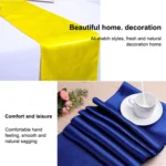Satin Tablecloth Table Decoration for Home Party Wedding Christmas Decoration - Image 6
