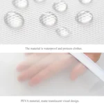 2 PCS Transparent Wardrobe Storage Bags Cloth Hanging Garment Suit Coat Dust Cover with Zipper - Image 3