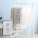 2 PCS Transparent Wardrobe Storage Bags Cloth Hanging Garment Suit Coat Dust Cover with Zipper - Image 6