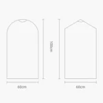 100 PCS Disposable Transparent Clothes Dust Bag Dust Cover - Image 2