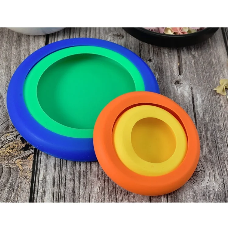 TBD0621487_3.webp 3 Sets 4 in 1 Silicone Fresh-Keeping Cover Set Multifunctional Fruit And Vegetable Sealable Stretchable Silicone Bowl Cover Random Color Delivery - Image 4