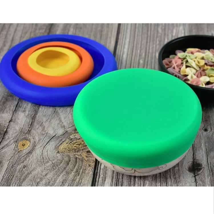 TBD0621487_4.webp 3 Sets 4 in 1 Silicone Fresh-Keeping Cover Set Multifunctional Fruit And Vegetable Sealable Stretchable Silicone Bowl Cover Random Color Delivery - Image 5