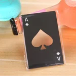 2 PCS Stainless Steel Bottle Beer Opener Poker Playing Card Spades Soda Bottle Cap Opener - Image 3