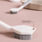 Two-color Bangs Head Wash Pot Brush Kitchen Long Handle Cleaning Brush - Image 3