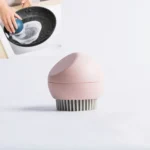 Spherical Stand Pot Brush Kitchen Silicone Cleaning Brush Household Decontamination Brush