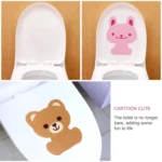 Cartoon Animal Bathroom Thickened Felt Toilet Deodorant Stickers - Image 3