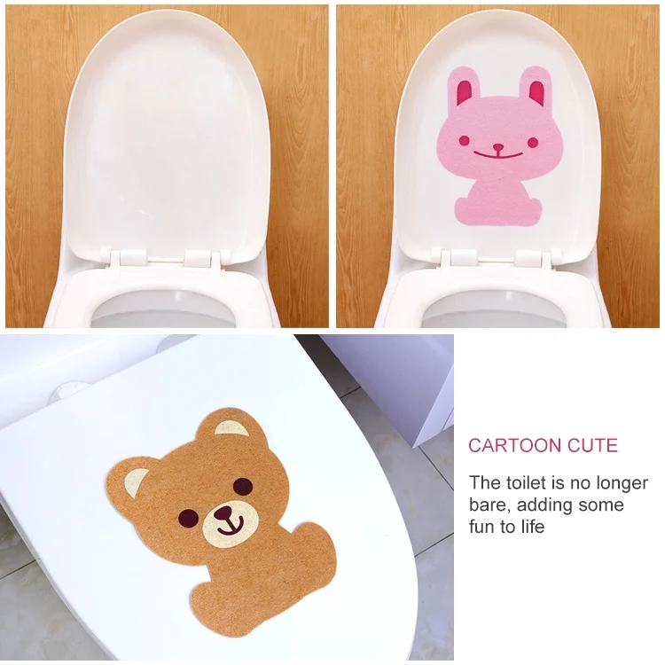 TBD062239001A_2.webp Cartoon Animal Bathroom Thickened Felt Toilet Deodorant Stickers - Image 3