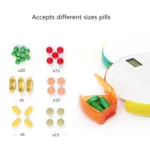 One Week Portable Timing Smart Pill Boxes Elder Reminding Electronic Medicine Box - Image 4