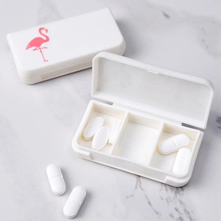 TBD062414601A_2.webp 2 PCS Portable Mini Pill Case Medicine Boxes 3 Grids Travel Home Medical Drugs Container Holder Cases Storage Box - Image 3