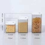 Household Coarse Grain Transparent Sealed Jar Food Grade Storage Jar Dried Fruit Snack Storage Jar with Lid - Image 2