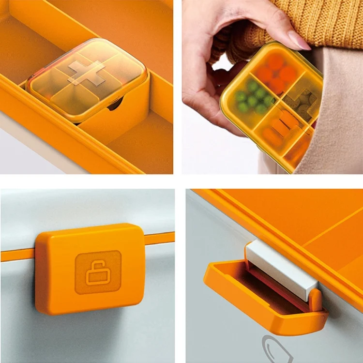 TBD062473201A_12.webp Jinlongxing 9659 Mini Household Plastic Portable Medicine Storage Box - Image 13