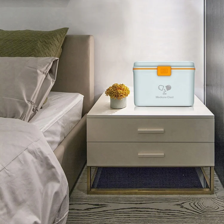 TBD062473201A_15.webp Jinlongxing 9659 Mini Household Plastic Portable Medicine Storage Box - Image 16