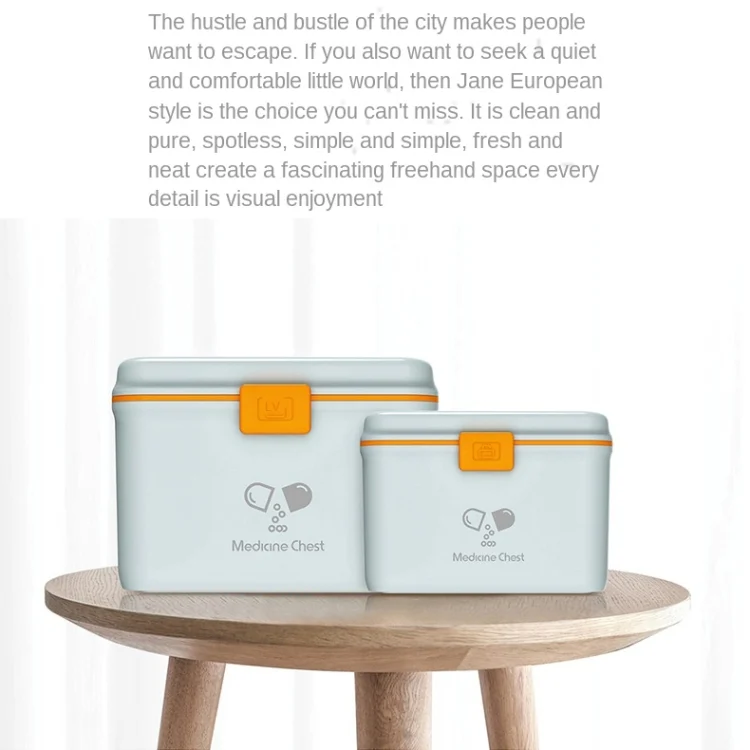 TBD062473201A_4.webp Jinlongxing 9659 Mini Household Plastic Portable Medicine Storage Box - Image 5