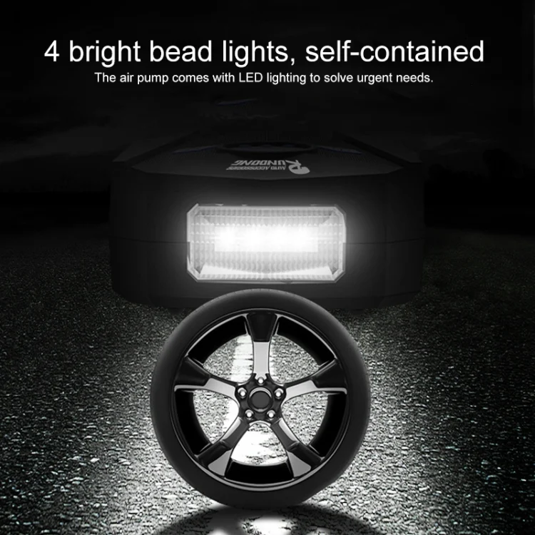 TBD0625468_10.webp DC 12V 120W 150 PSI Car Air Compressor Inflatable Air Pump with Digital Display Auto Shut Off Gauge - Image 11