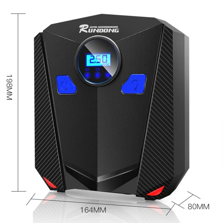 TBD0625468_2.webp DC 12V 120W 150 PSI Car Air Compressor Inflatable Air Pump with Digital Display Auto Shut Off Gauge - Image 3