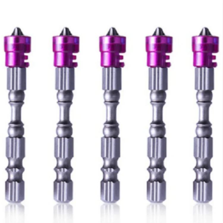 5 PCS 65mm Magnetic Coil Alloy Steel Cross Bit Single Head Electric Drill Electric Screwdriver Head
