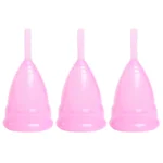 3PCS Reusable Soft Cup Medical Grade Silicone Menstrual Cup - Image 2