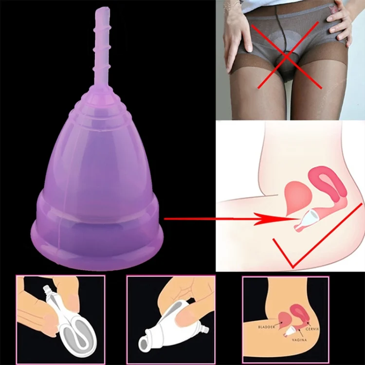 TBD062732801A_3.webp 3PCS Reusable Soft Cup Medical Grade Silicone Menstrual Cup - Image 4