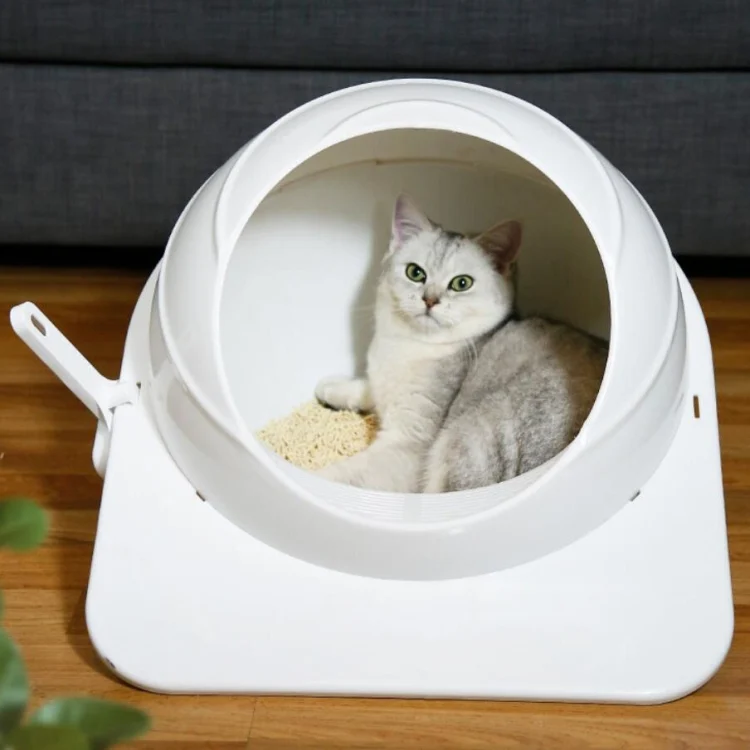 TBD062737201A.webp Cat Litter Box Pet Large Enclosed Toilet - Image 1