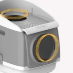 Plastic Flip Cover Fully Enclosed Deodorant Litter Box Pet Potty - Image 6