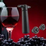 Red Wine Vacuum Pump Freshener Silicone Wine Stopper Set - Image 7