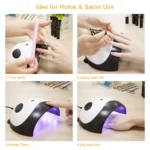 36W UV Lamp LED Panda Shape Lamp Nail Dryer USB Charge Nail Art Tools - Image 5
