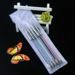 Nail Art Dotting Pen Acrylic Rhinestone Crystal UV Gel Painting Manicure Tool Drawing Liner Flower Brush Decoration - Image 3