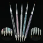 Nail Art Dotting Pen Acrylic Rhinestone Crystal UV Gel Painting Manicure Tool Drawing Liner Flower Brush Decoration - Image 4