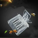2 PCS  Plastic Book Clip Type Bee King Cage Beekeeping Tool - Image 3