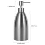 500ml Stainless Steel Soap Dispenser Kitchen Bathroom Shampoo Box Detergent Bottle - Image 5