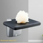 Wall Mounted Folding Solid Waiting Chairs Bathroom Stool Seat Toilet Chairs - Image 4