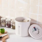 Household Rice Barrel Grain Fiber Moisture-proof Sealed Grain Multi-grain Storage Tank Tlour Box - Image 4