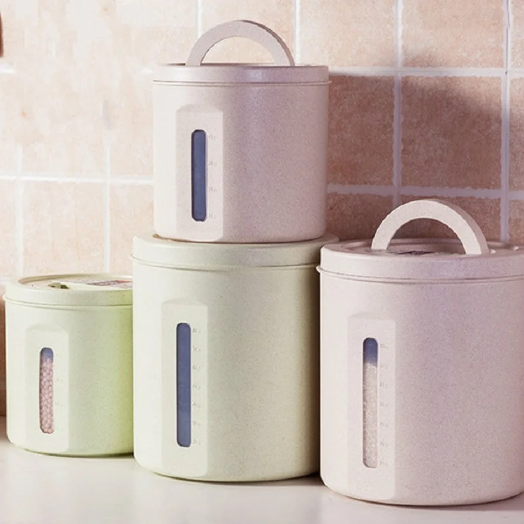 TBD064083402B_5.webp Household Rice Barrel Grain Fiber Moisture-proof Sealed Grain Multi-grain Storage Tank Tlour Box - Image 6