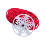 10 PCS Merry Christmas Decorations Snowflakes Cup Pad Non-woven Fabric Dinner Party Dish Tray Coffee Pads - Image 5