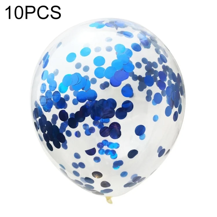 TBD064919301A.webp 10 PCS 12 Inch Confetti Balloons Wedding Decoration Happy Birthday Party Latex Balloon - Image 1