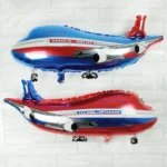 2 PCS Airplane Model Balloon Toy Cartoon Party Balloon Children Toy - Image 3